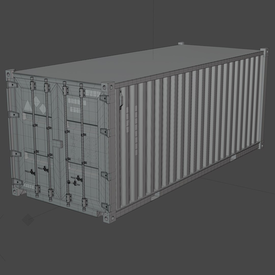 Free Shipping Container 3D Model - TurboSquid 1902191