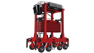 3D model Kalmar Straddle Carrier