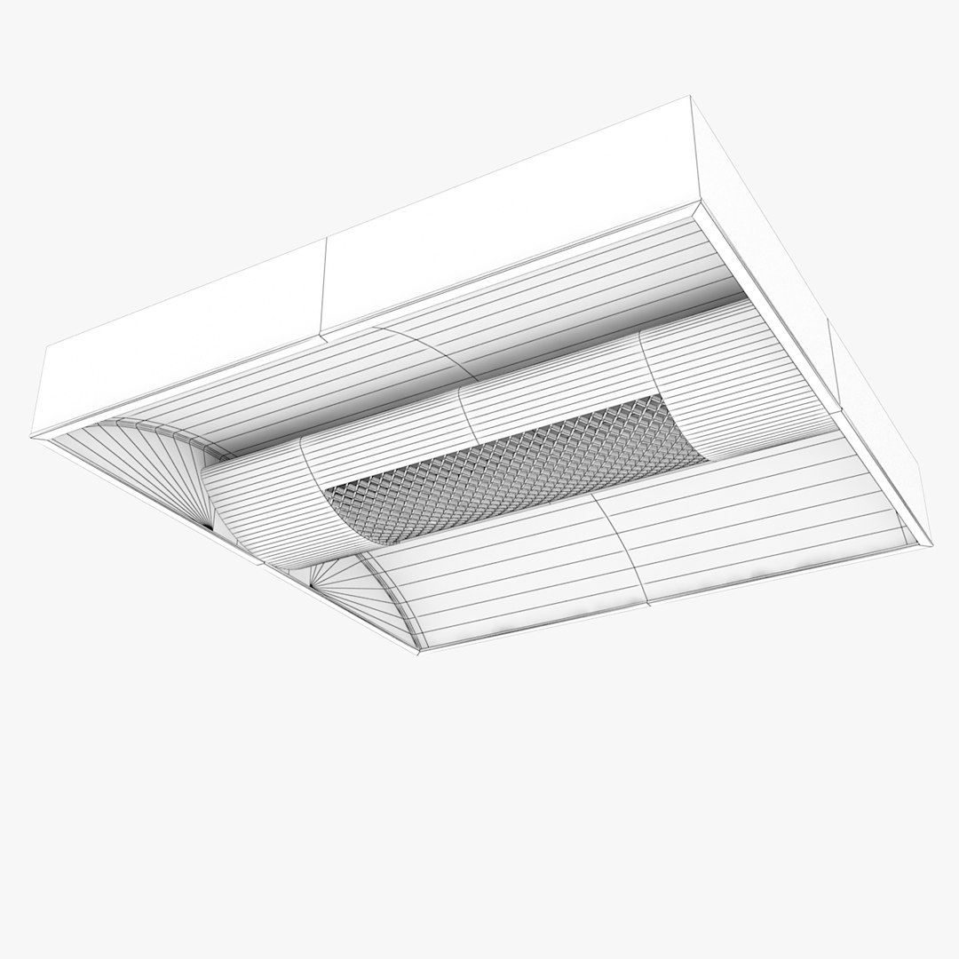 Office Ceiling Light 2 3d Model