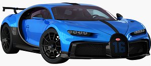 realistic bugatti chiron pur model
