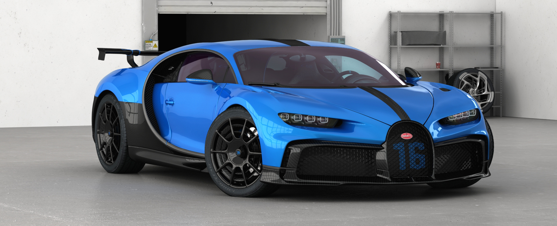 Bugatti Chiron 2020 Blueprint - 3DModels.org