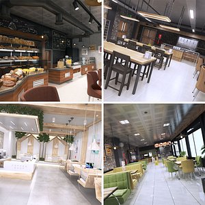 Coffee and Restaurant Collection 4 in 1