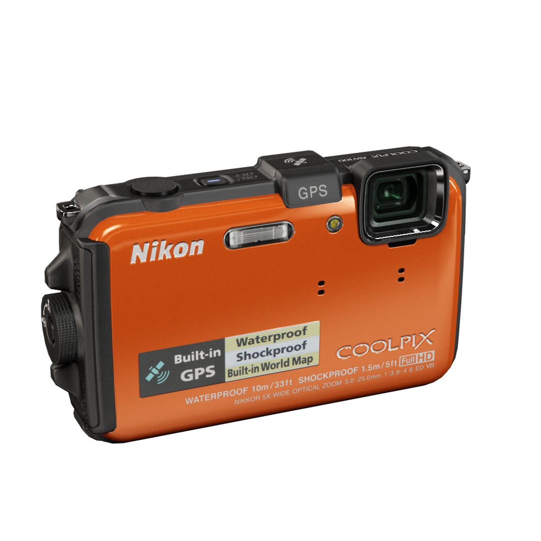 nikon coolpix aw100 3d obj