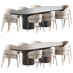 3D Dining Set 04 model