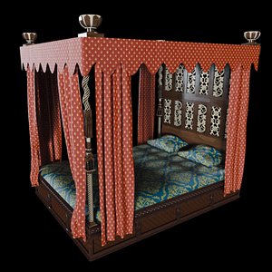 Royal Medieval Bed model