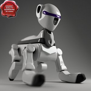 robot dog modelled 3d model