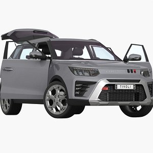 SsangYong Tivoli 2024 Opening doors and trunk 3D