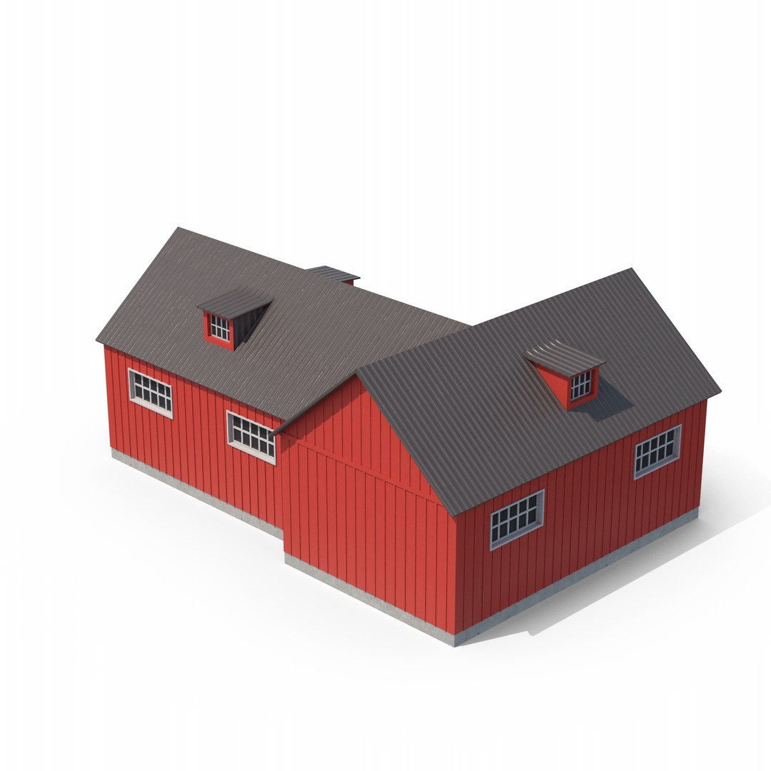 Farm Building Barn Model - TurboSquid 2283979