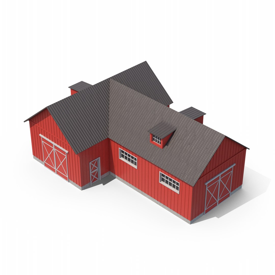Farm Building Barn Model - TurboSquid 2283979