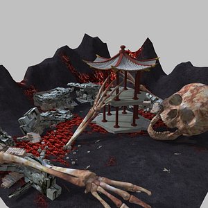 Japanese Jigoku Hell 3D model