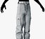 White Snowboard Pants Style 2