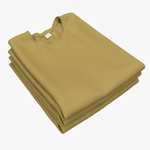 Clothing Classic Men T-shirts Stacked Brown model