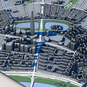 Lotte World Tower 3D Model Seoul Skyscraper 04 3D model