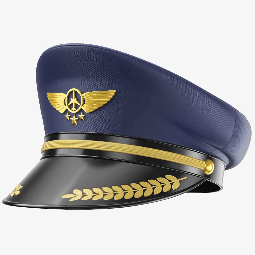 Pilot Hat 01 3D Model TurboSquid 2336639