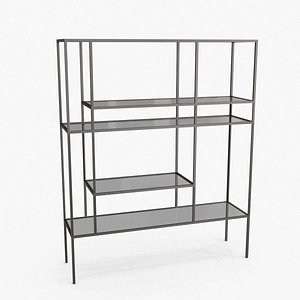 Euclidean Black Etagere 3D model