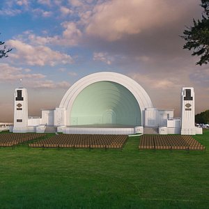 Washington Park Band Shell with Seating