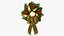 Couronne de Noël avec nœuds et ruban 4