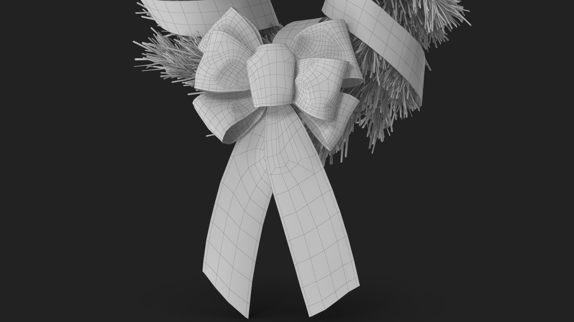 Christmas Wreath with Bows and Ribbon 4 3D model https://p.turbosquid.com/ts-thumb/8F/4dZaPC/cs/wireframe_07/jpg/1633181314/1920x1080/fit_q87/31d9f936e0e07d4b9b11895a5dcd33bee1f257db/wireframe_07.jpg