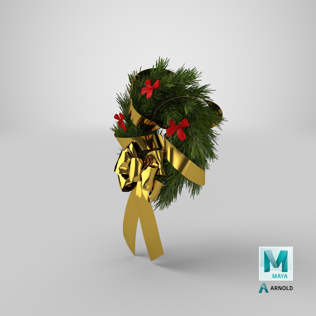 Christmas Wreath with Bows and Ribbon 4 3D model https://p.turbosquid.com/ts-thumb/8F/4dZaPC/so/stemcell_maya_arnold_render/png/1634967823/1920x1080/fit_q87/141d2ff8868aac3765d1478323aea16188764ffd/stemcell_maya_arnold_render.jpg