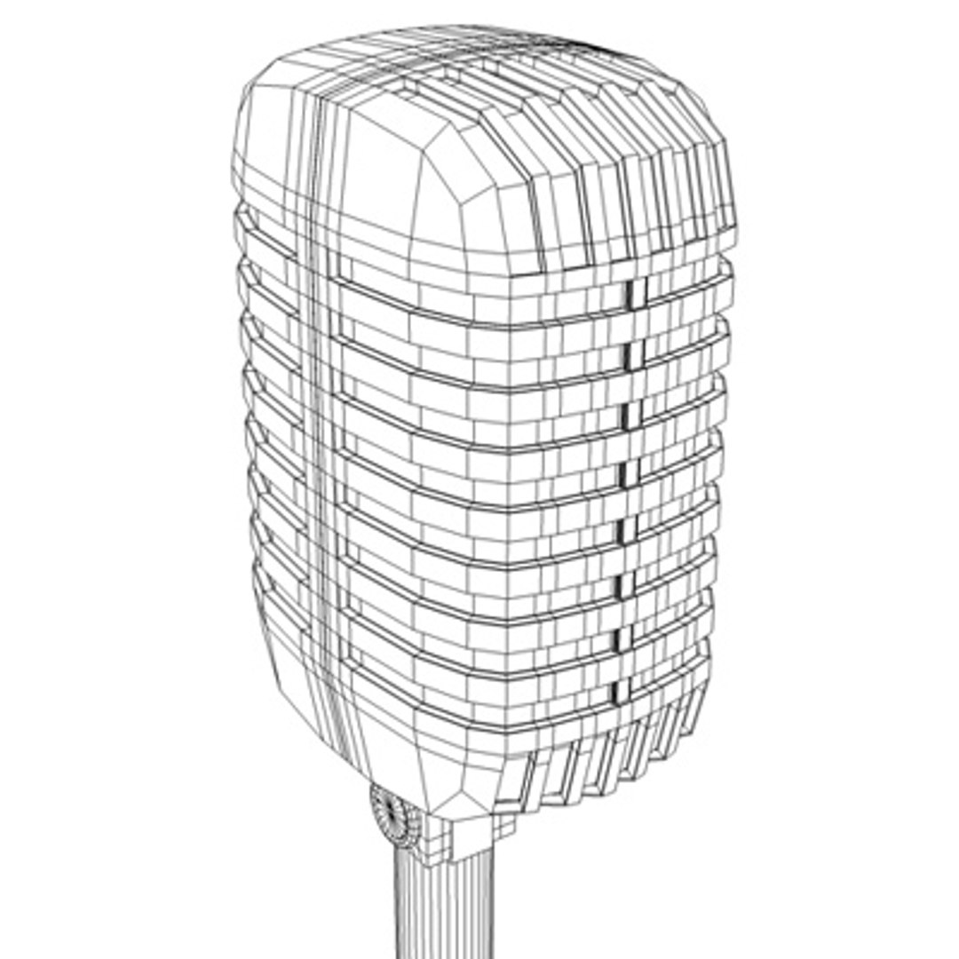 Shure Microphone 3d Model