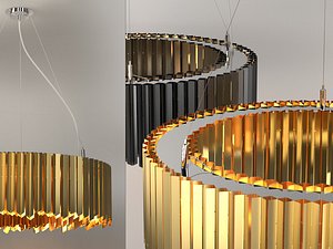 3D facet chandelier