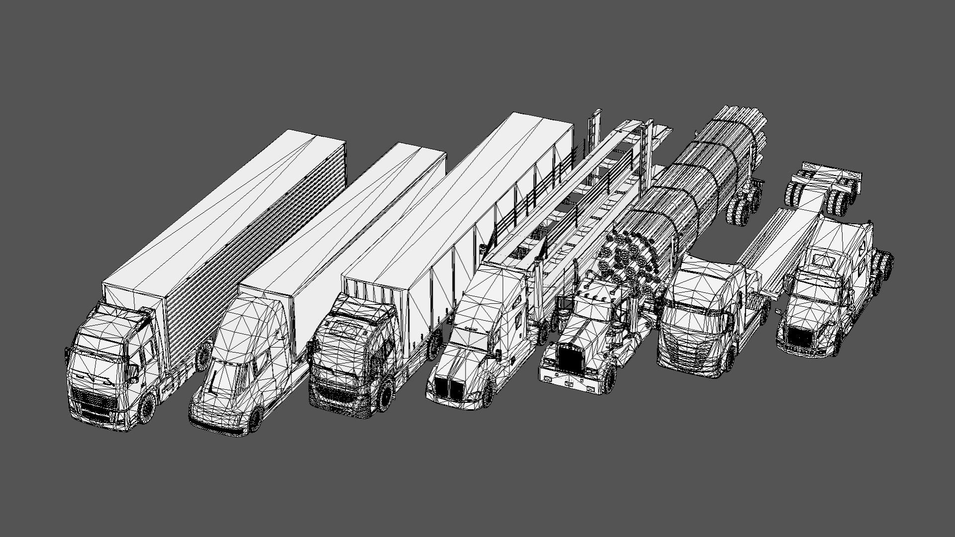 Low-poly Truck Pack 3D model https://p.turbosquid.com/ts-thumb/8F/EgtkdL/yh/6/jpg/1702437441/1920x1080/fit_q87/29c0295c3ef7b661ebe827f7a89ffea7a644cc38/6.jpg