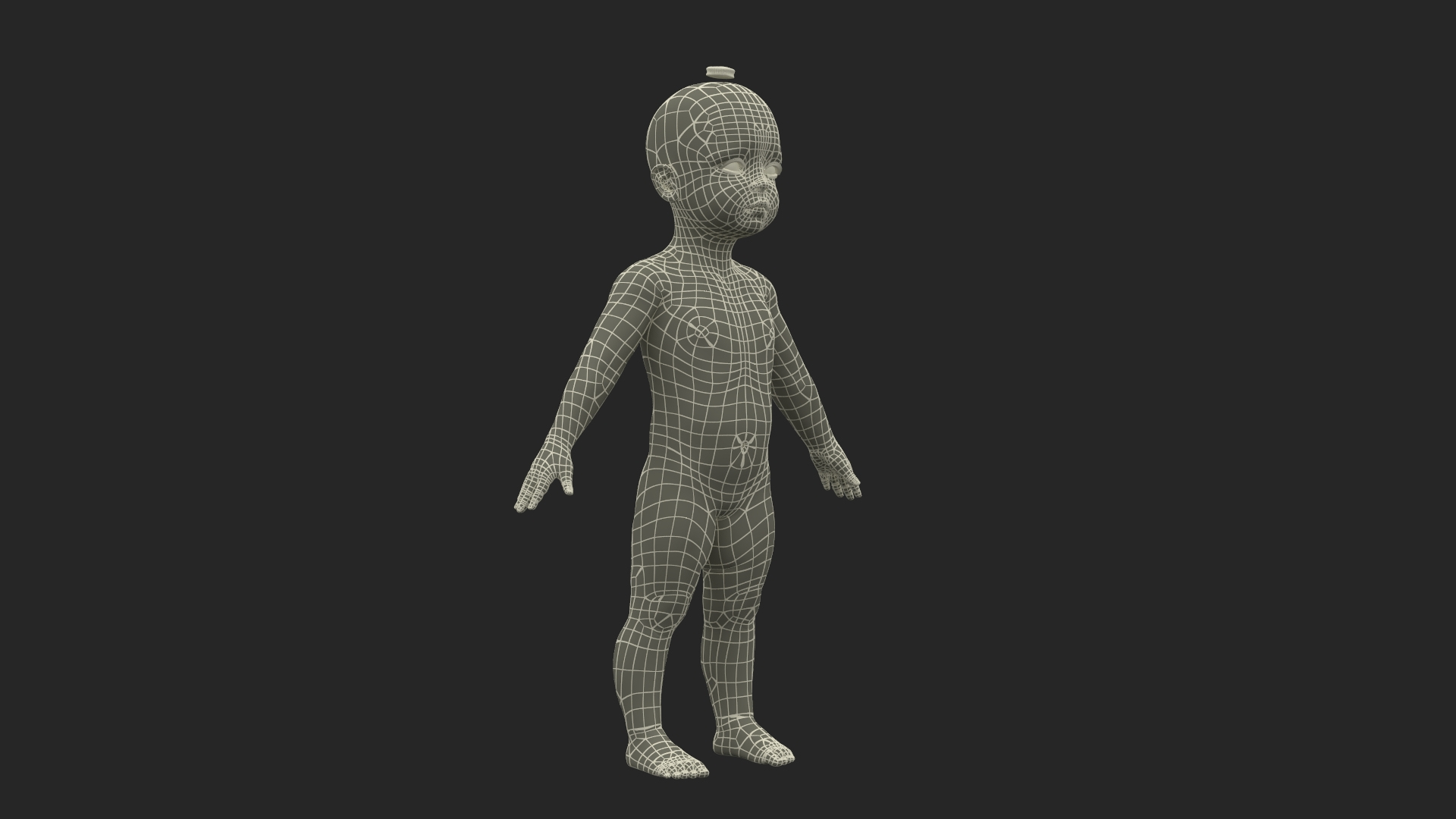 Little Girl Fur Rigged Model - TurboSquid 2292276