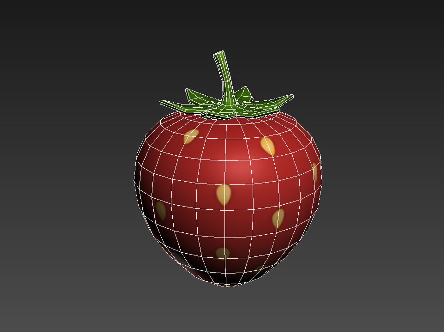 Strawberry Cartoon 3D Model - TurboSquid 1426021
