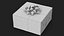 Gift Box with a Bow Black v3 3D