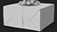 Gift Box with a Bow Black v3 3D