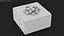Gift Box with a Bow Black v3 3D