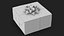 Gift Box with a Bow Black v3 3D