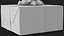 Gift Box with a Bow Black v3 3D
