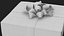 Gift Box with a Bow Black v3 3D