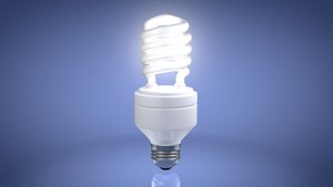 energy efficient light bulb 3d 3ds