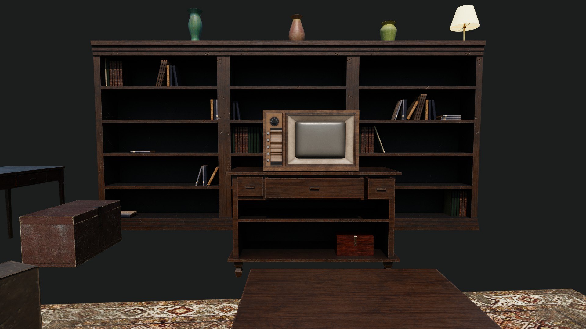 Old Living Furniture 3D Model - TurboSquid 1771094
