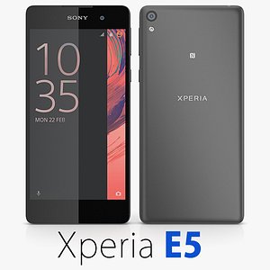 3d sony xperia e5 model