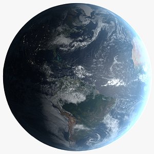 16k Photorealistic Earth Day Night