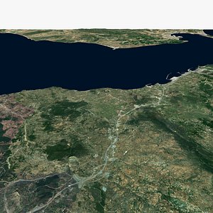 Strait of Gibraltar Marocco Spain 3D model