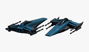futuristic spacecraft military model