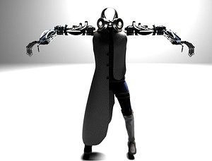 3d model cyborg