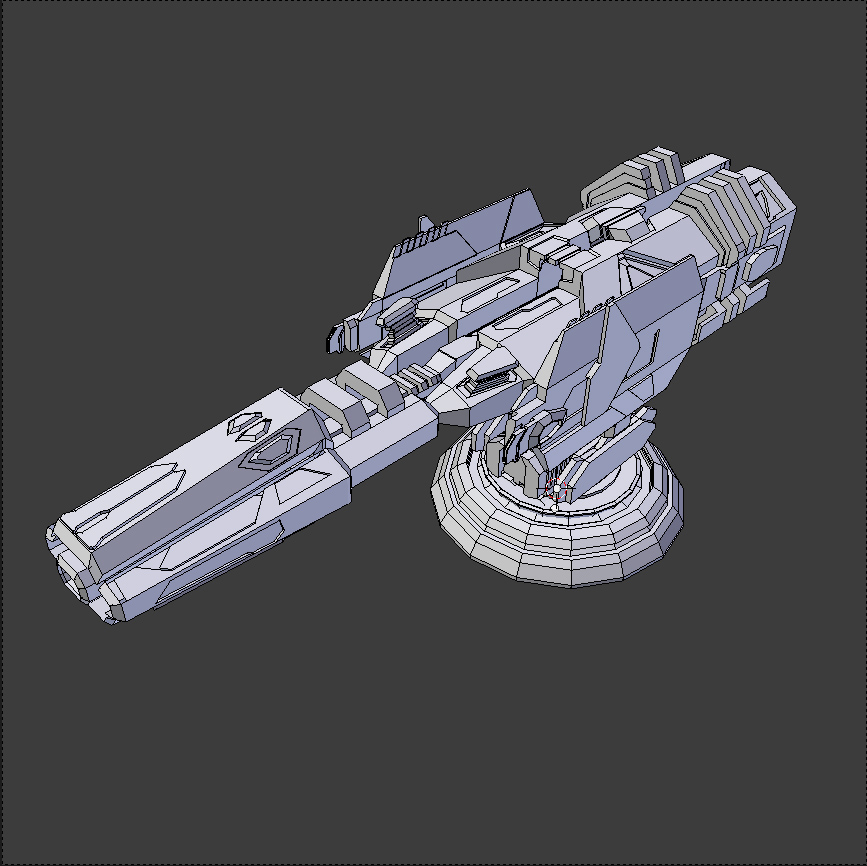 free energy cannon turret 3d model