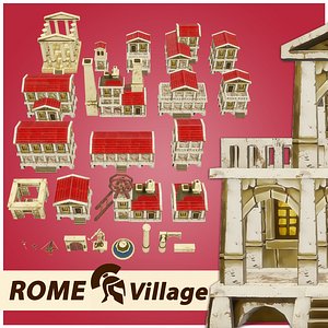 Rome RTS Fantasy Buildings 3D