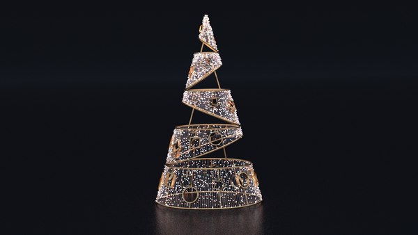 Metal Christmas Tree 3D Model 3D model