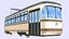 Straßenbahn, Stadtbahn. alte Minsker Straßenbahn