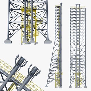 3D Flare Tower Structure model