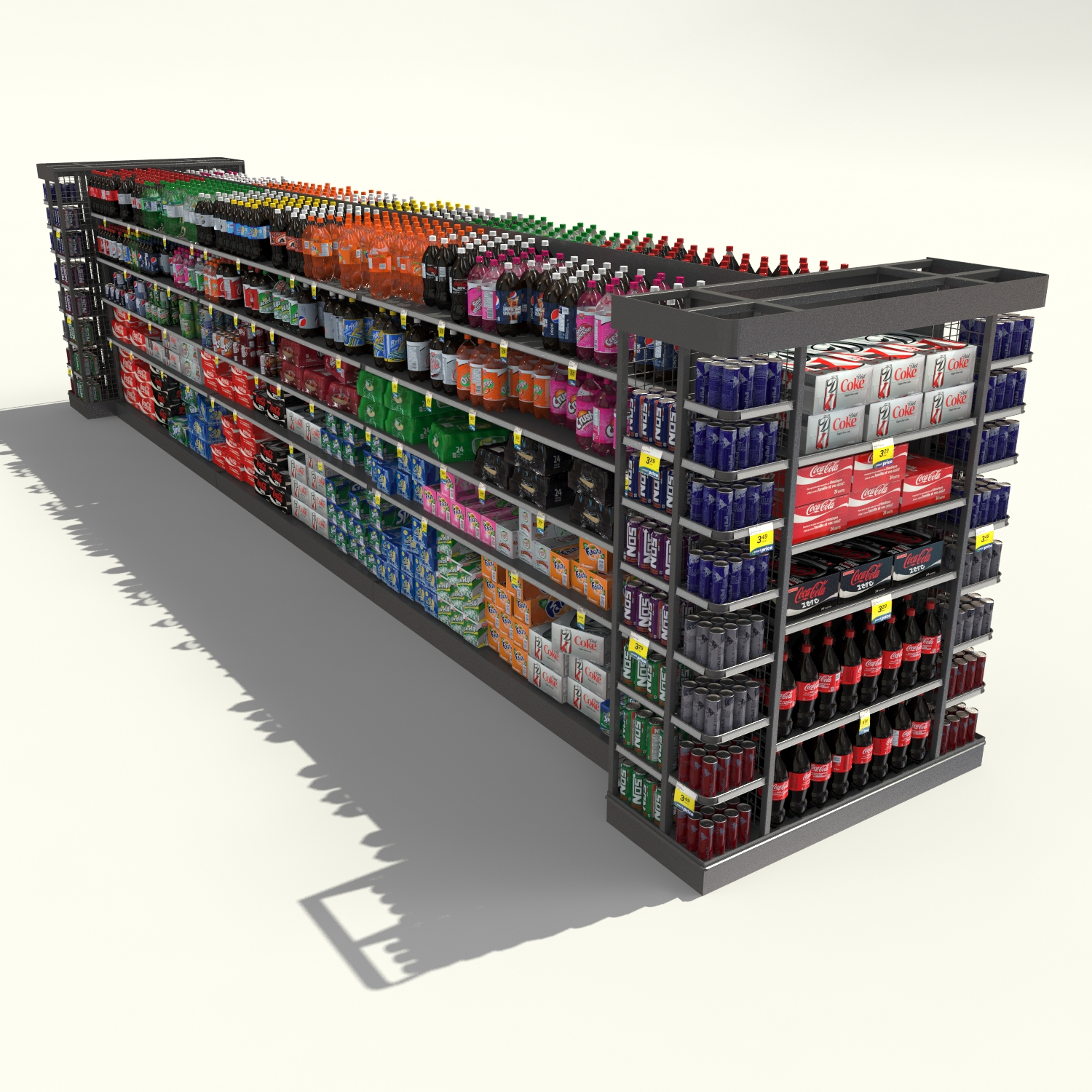 x grocery store shelf