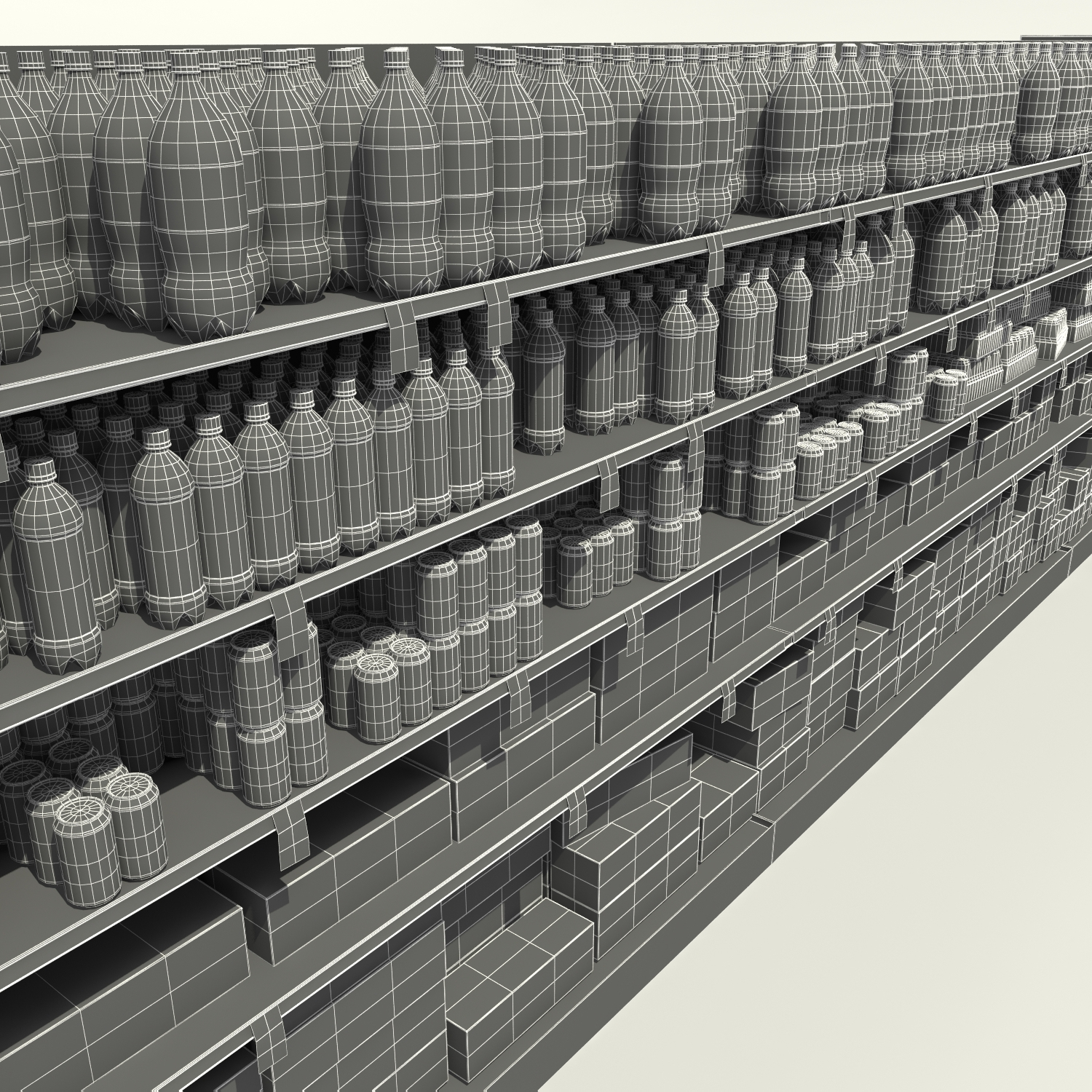 x grocery store shelf