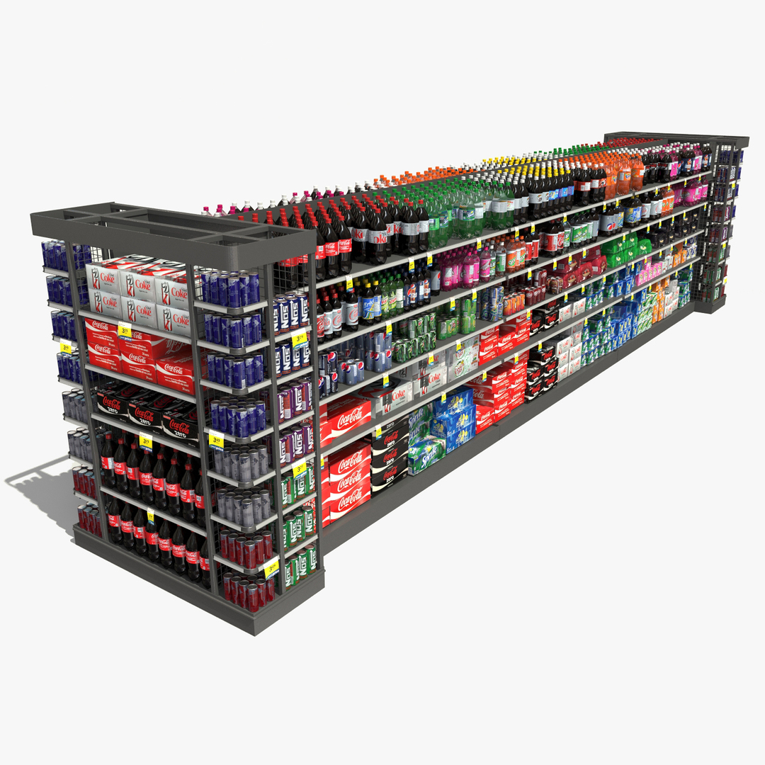 x grocery store shelf