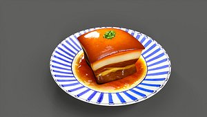 Red-braised Pork Belly 3D model